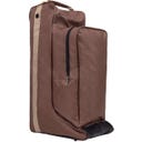 QHP Combi Boots & Helmet Bag - Brown/Beige