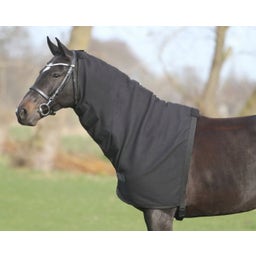 QHP Fleece Halsteil schwarz - L