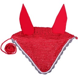 QHP Color Ear Bonnet, light red