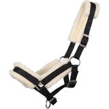 QHP Foal Halter with Fur, black