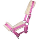 QHP Fohlenhalfter mit Pelz rosa