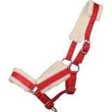 QHP Cavezza per Puledro con Pelliccia, Rosso
