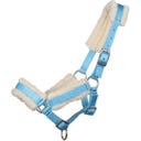 QHP Foal Halter with Fur, baby blue