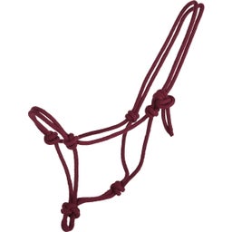 QHP Basic Rope Halter, burgundy