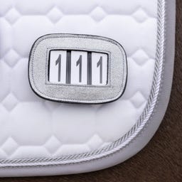 QHP Shine Number Holder - Silver