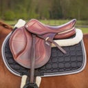 Sattelunterlage Memory-Schaum Ontario, schwarz - Pony