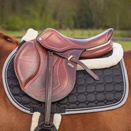 Sattelunterlage Memory-Schaum Ontario, schwarz - Pony