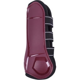 QHP Champion Tendon Boots, Burgundy - Pony