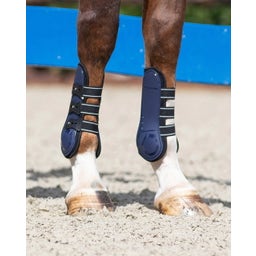 QHP Gamaschen Champion, navy - Pony