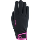 Guantes de Invierno "HEGAU", Black/Pop Pink