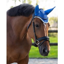 QHP Ohrenhaube Color kobaltblau