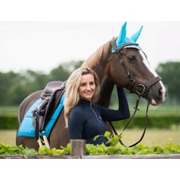 QHP Ohrenhaube Color sky