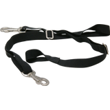 QHP Elastische Beinschnüre schwarz