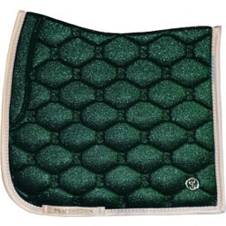 Dressurschabracke Stardust Pearl, sparkly emerald - Cob