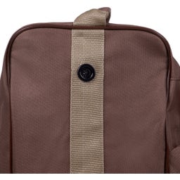 QHP Combi Reitstiefel-Helmtasche - Braun/Beige