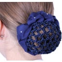 QHP Haarschleife Flower - navy