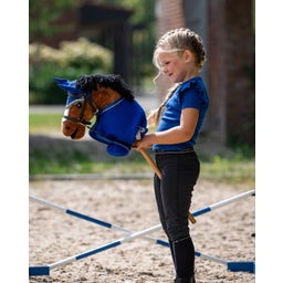 QHP Fleece Rug, Hobby Horse - Cobalt blue