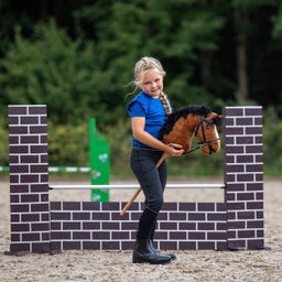 QHP Gebisslose Trense Hobby horse, schwarz - 1 Stück