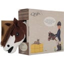 QHP Cavallino a Bastone Hobby horse - Pezzato marrone