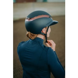 AirLuxe SUPREME med Långt Visir, Midnight Blue - Roséguld