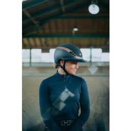 AirLuxe SUPREME med Långt Visir, Midnight Blue - Roséguld