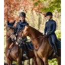 Reithelm H22, schwarz matt/schwarz velvet - 51 - 55 cm