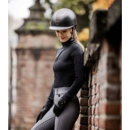 Reithelm H22, schwarz matt/schwarz shine/roségold - 51 - 55 cm