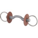 Brzda Loose Ring Snaffle with Tongue Port Bar, soft, s 7,5 cm obročkom - 130 mm