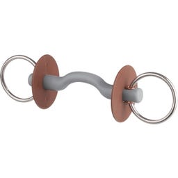Brzda Loose Ring Snaffle with Tongue Port Bar, hard, s 7,5 cm obročkom - 130 mm