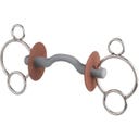 3-Ring Snaffle with Tongue Port Bar, soft - 120 mm