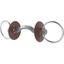 Brzda Loose Ring Snaffle with KONNEX Ported Mouthpiece, hard - 130 mm