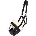 QHP Grazing Muzzle with Faux Fur, Black - Cob