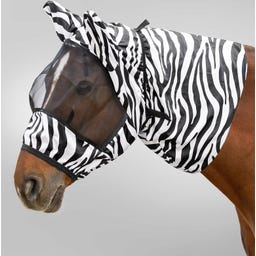Waldhausen Ekzemer Fliegenmaske, zebra - Warmblut extra