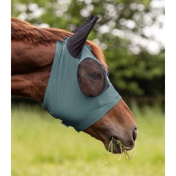 Waldhausen Fliegenmaske Puck, piniengrün - Warmblut extra