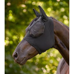 Waldhausen Fliegenmaske Puck, schwarz - Warmblut extra