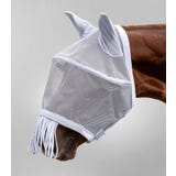 Masque Anti-Mouches Premium Space avec Protection des Oreilles et du Nez, Gris Argent&eacute;