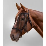 Waldhausen Grazing Halter with Fly Fringe, Black
