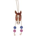 QHP Rosalynn Horse Toy, Pink/Blue - 1 Pc