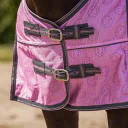 Fliegendecke Collection mit Hals und Haube, Cherry Pink - 105 cm