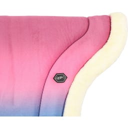 QHP Rosalynn Bareback Pad, Pink/Blue - Full
