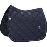 ESKADRON Boucl&eacute; Crystal Saddle Pad, blue