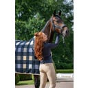 Abschwitzdecke Fleece Check, blau-sierra-orchidee