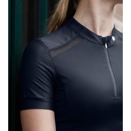 E·L·T Funktions-Zip-Shirt Nancy, tiefblau