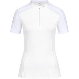 E·L·T Funktions-Zip-Shirt Nancy, weiß