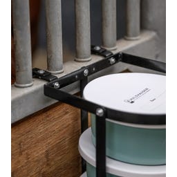 Futterschalenhalterung Schalen, schwarz, 2 Liter