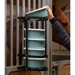 Futterschalenhalterung Schalen, schwarz, 2 Liter