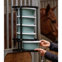 Futterschalenhalterung Schalen, schwarz, 2 Liter