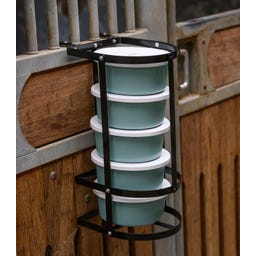 Futterschalenhalterung Schalen, schwarz, 2 Liter