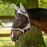 BUSSE Fly Guard II Fly Mask, light grey