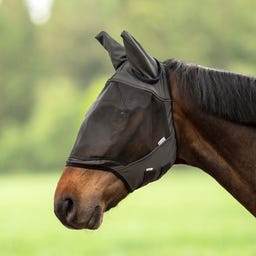 BUSSE Fliegenmaske Fly Guard II, schwarz - X-Warmblut